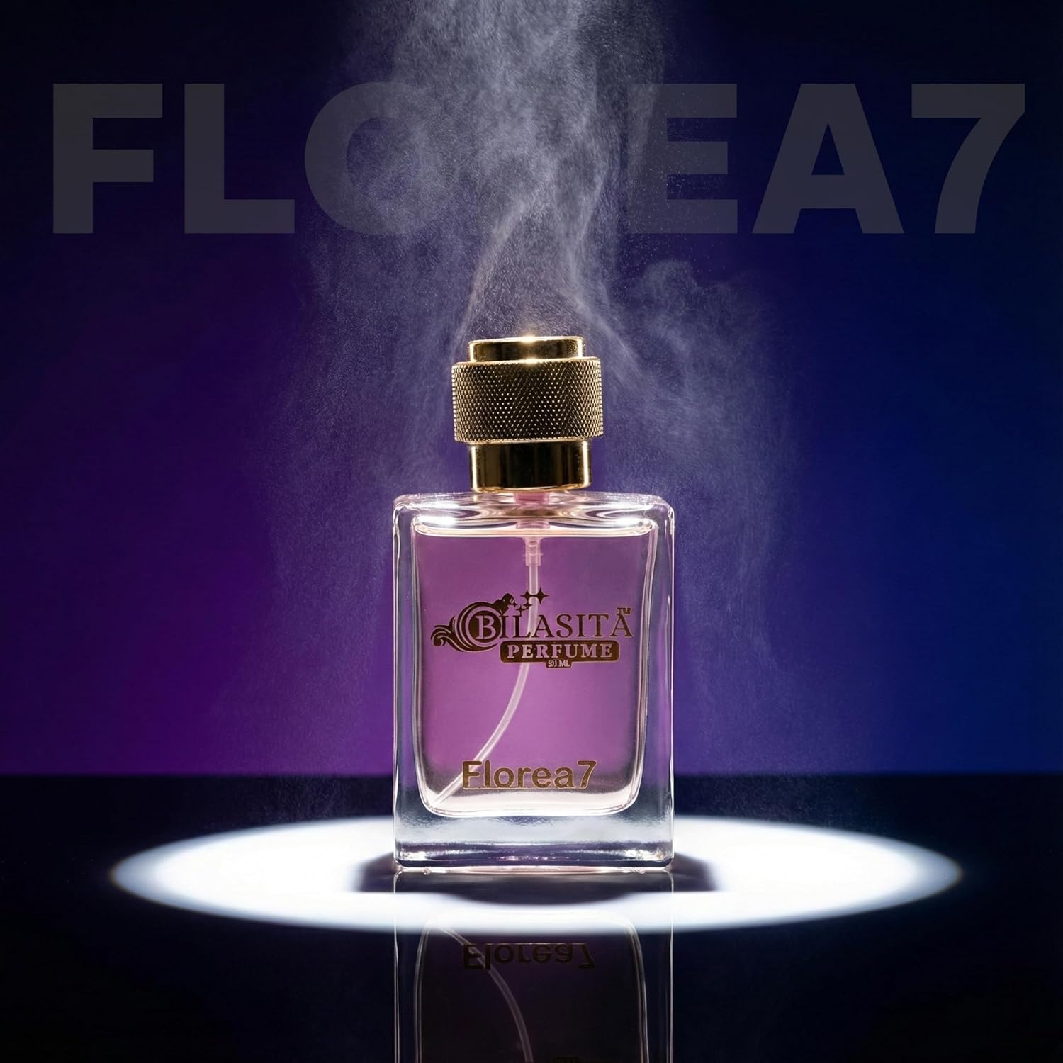 Florea7 Romantic Perfume | Floral Citrus Fresh 35% French Fragrance Oil Long Lasting Fragrance for Women & Men,Gift for Her - 50ml EDP