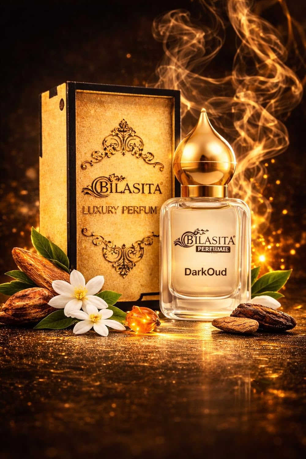 Darkoud Attar 10ml | Darkoud Attar for Men & Women | Alcohol-Free Long-Lasting Fragrance Oil | 100% Pure Ittar | Premium Wooden Box Pack Roll-On Golden Cap Glass Bottle Attar | Ideal Gift for Men and Women (Copy)