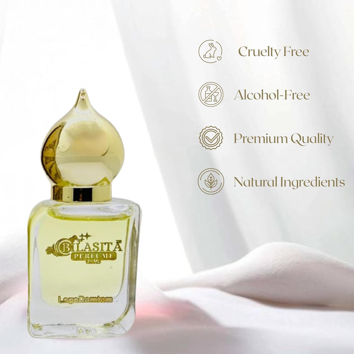 Logodamtam Attar 10ml | Logodamtam Attar for Men & Women | Alcohol-Free Long-Lasting Fragrance Oil | 100% Pure Ittar | Premium Wooden Box Pack Roll-On Golden Cap Glass Bottle Attar | Ideal Gift for Men and Women