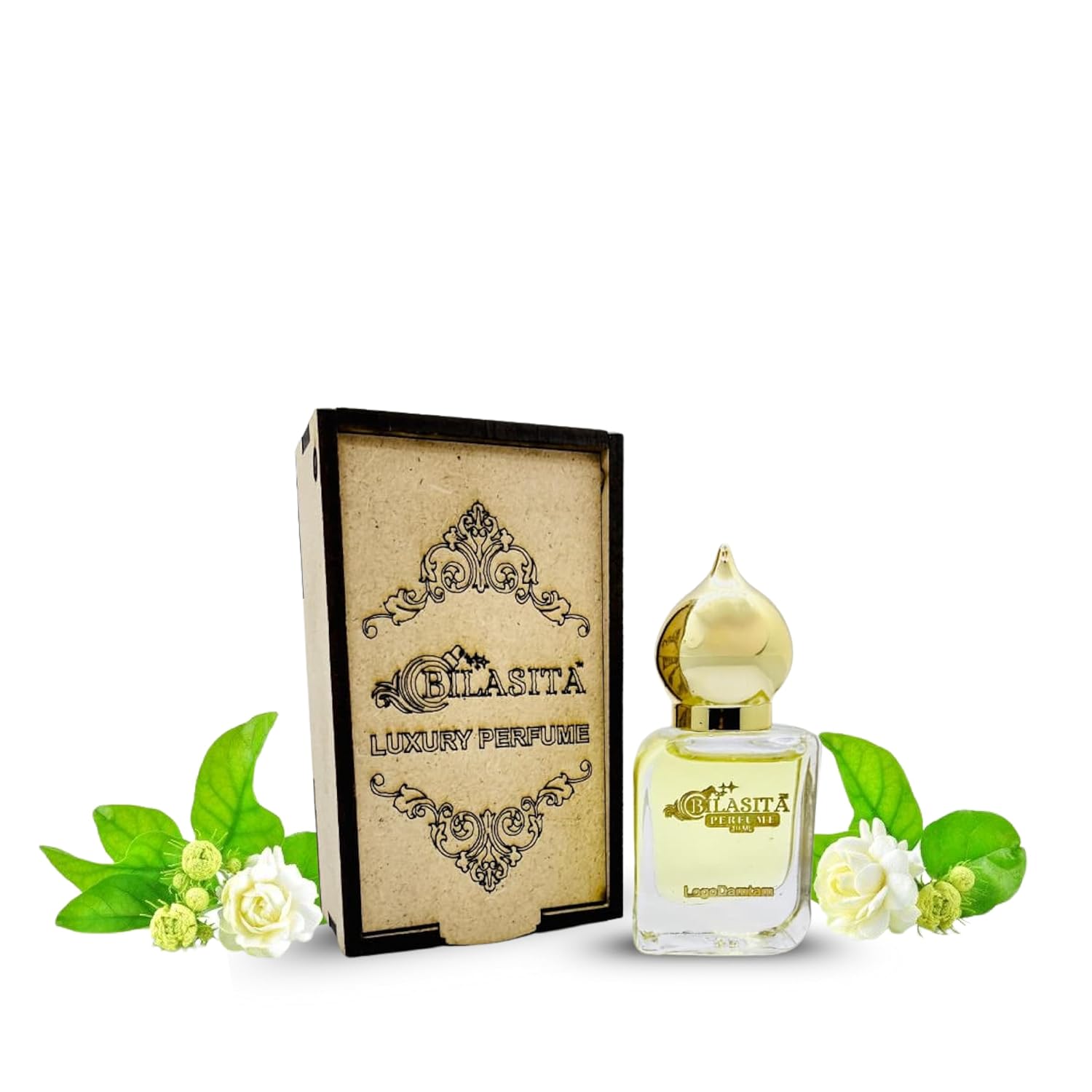 Logodamtam Attar 10ml | Logodamtam Attar for Men & Women | Alcohol-Free Long-Lasting Fragrance Oil | 100% Pure Ittar | Premium Wooden Box Pack Roll-On Golden Cap Glass Bottle Attar | Ideal Gift for Men and Women